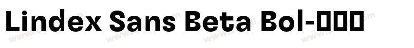 Lindex Sans Beta Bol字体转换